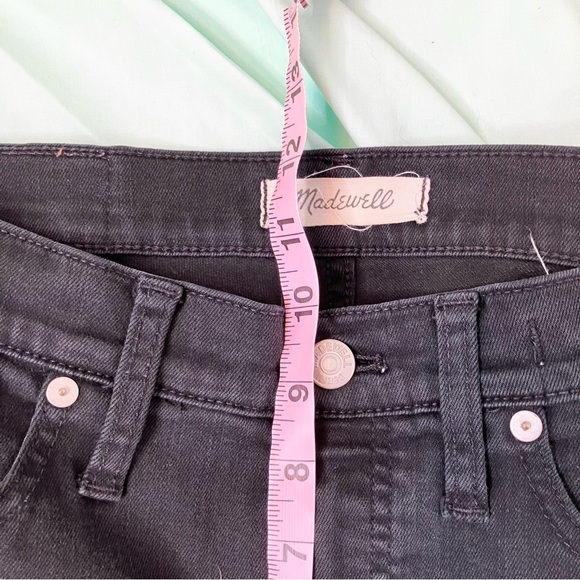 Madewell 9” High Rise Skinny Black Denim Jeans size 28 - Picture 14 of 15